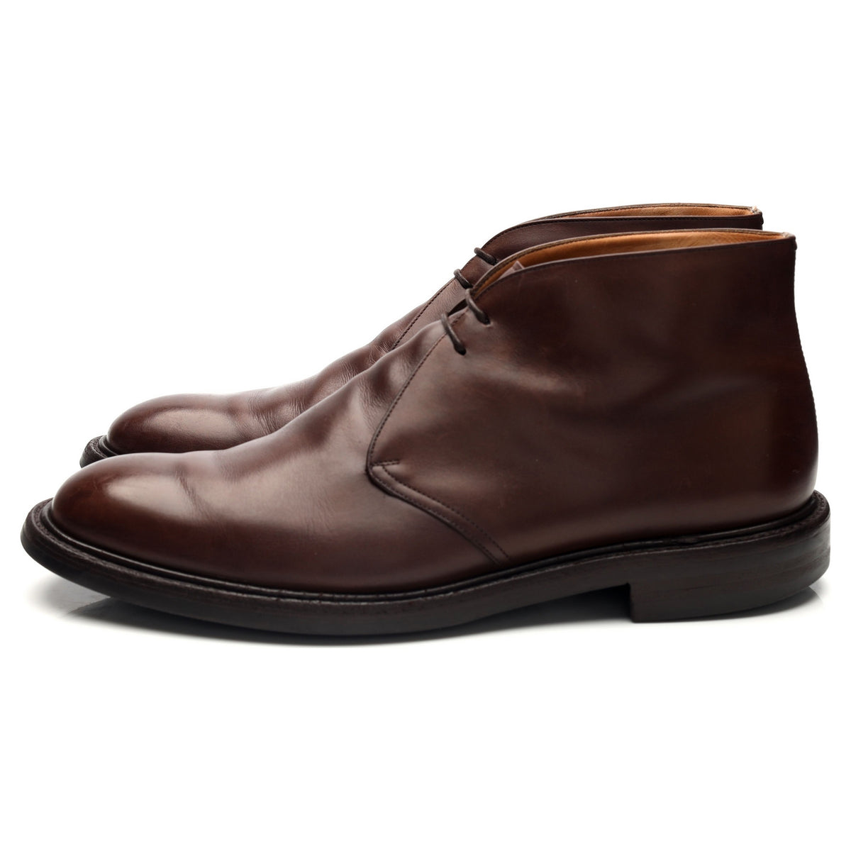 'Tasmania' Dark Brown Leather Chukka Boots UK 11 G