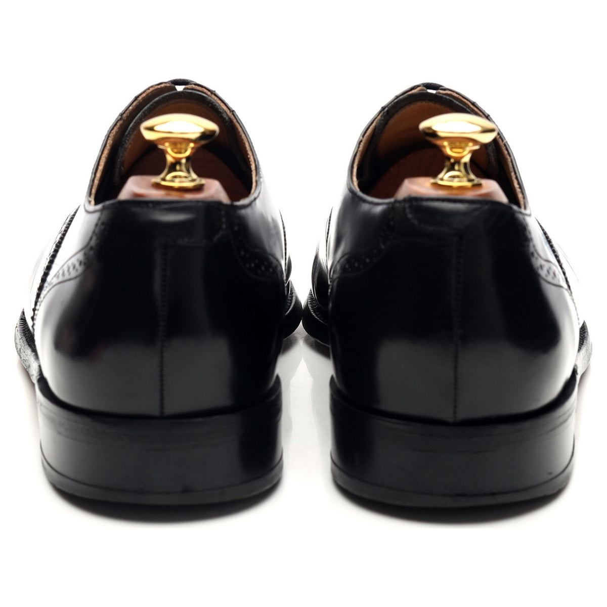 'Alfred' Black Leather Oxford Brogue UK 9 G