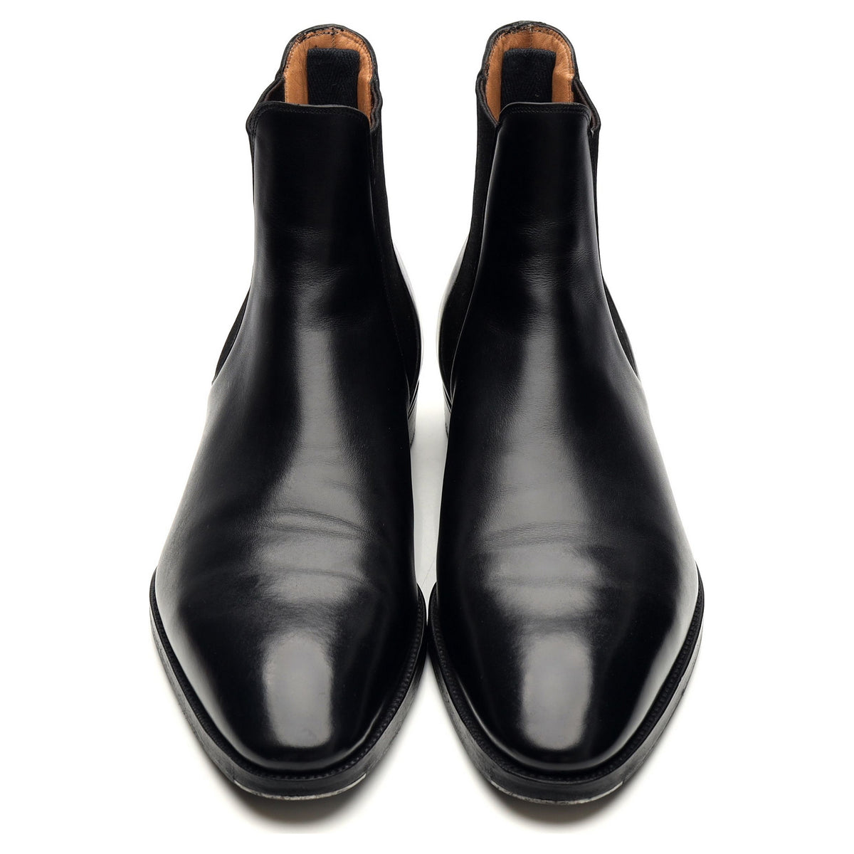 'Burnham' Black Leather Chelsea Boots UK 10 E