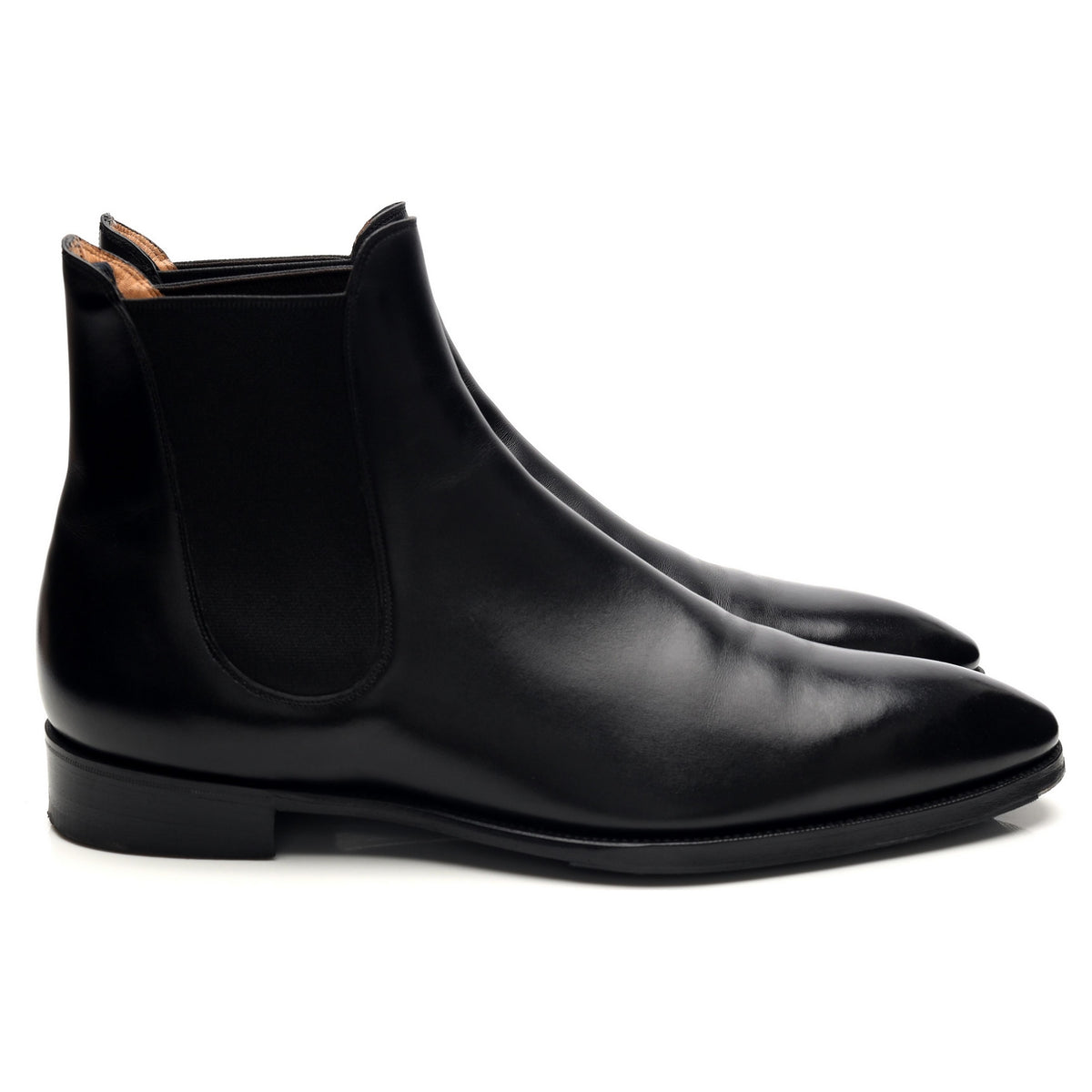 'Burnham' Black Leather Chelsea Boots UK 10 E