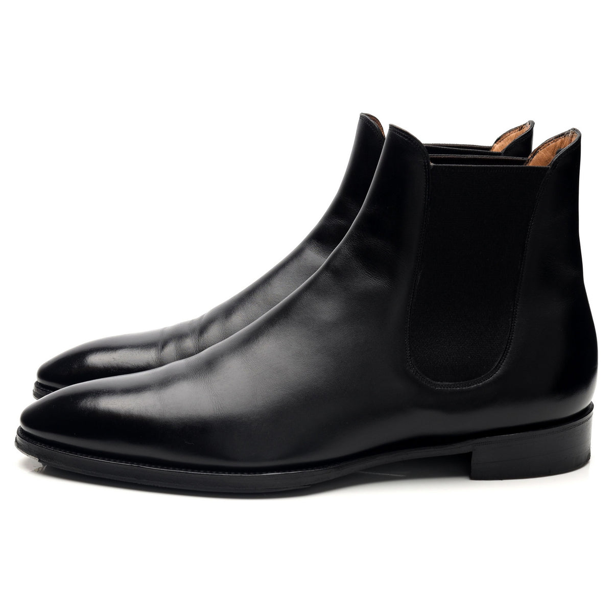 'Burnham' Black Leather Chelsea Boots UK 10 E