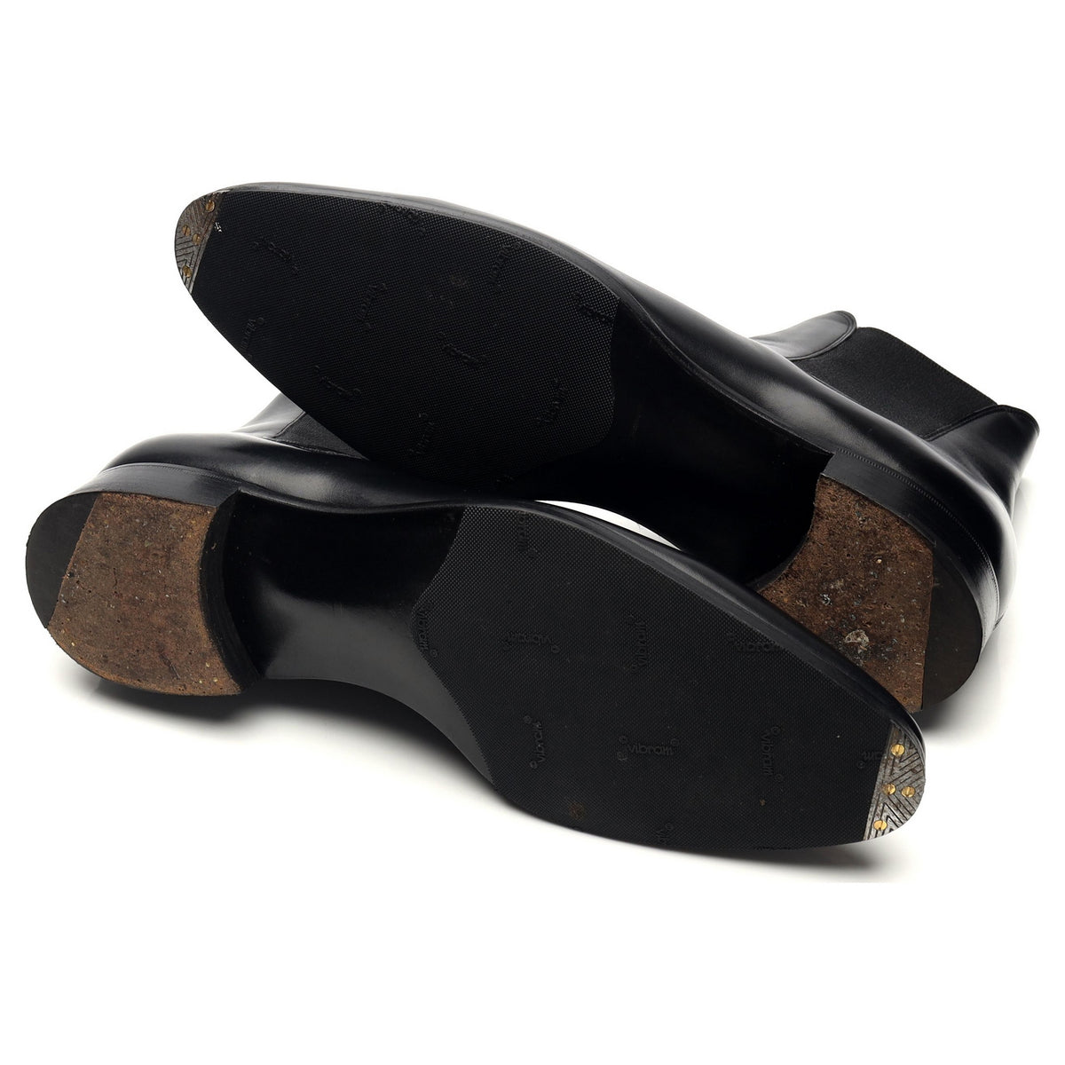 'Burnham' Black Leather Chelsea Boots UK 10 E