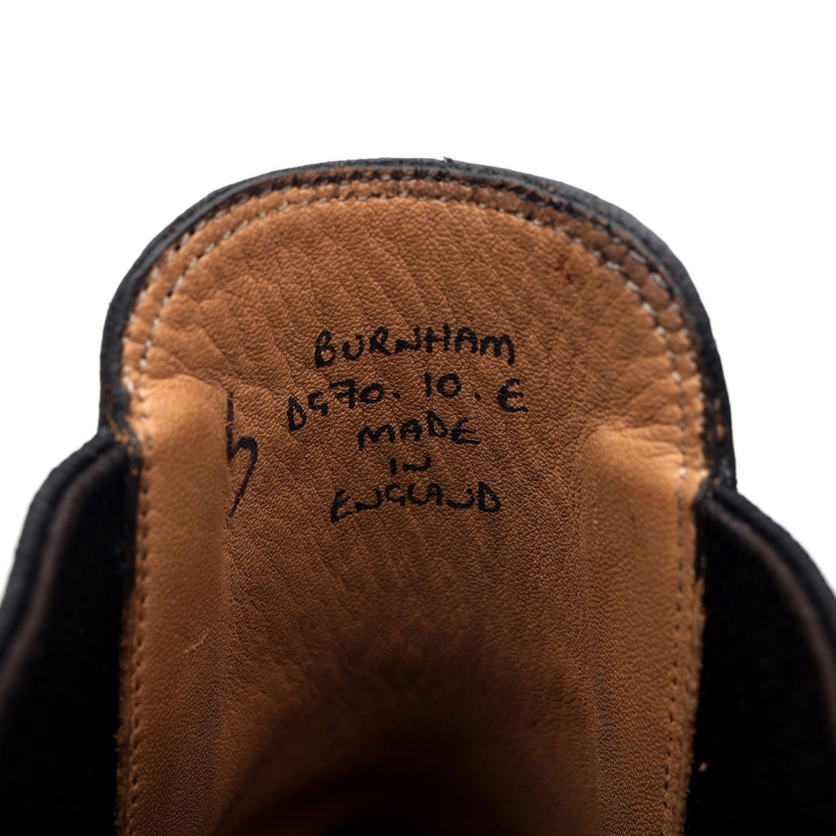 'Burnham' Black Leather Chelsea Boots UK 10 E