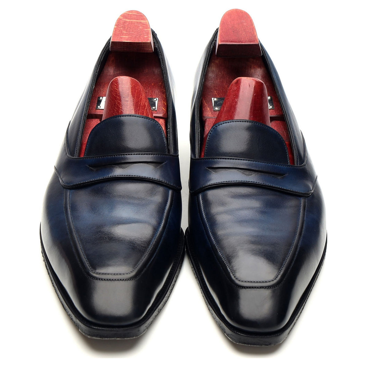 Deco 'Joyce' Blue Leather Loafers UK 10 E