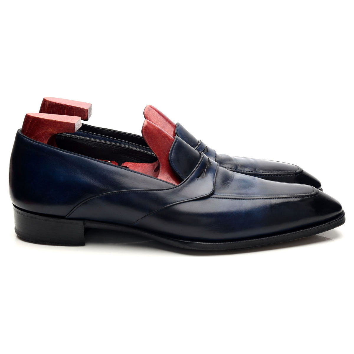 Deco 'Joyce' Blue Leather Loafers UK 10 E