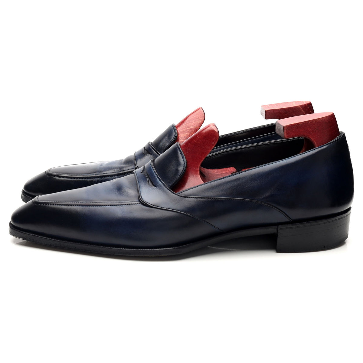 Deco 'Joyce' Blue Leather Loafers UK 10 E