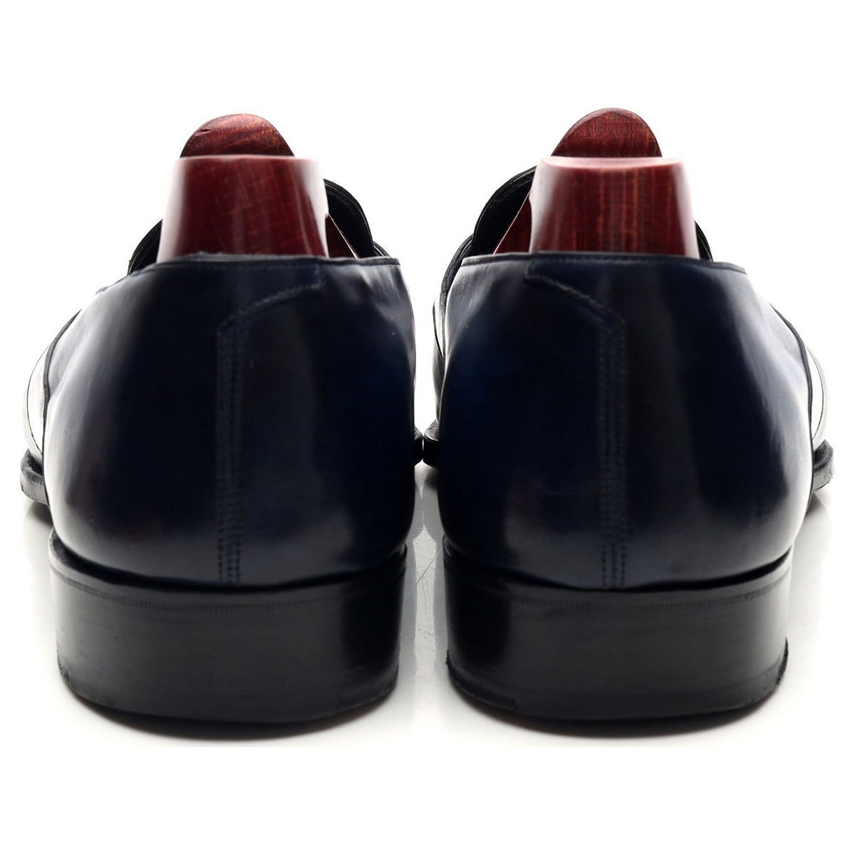 Deco 'Joyce' Blue Leather Loafers UK 10 E