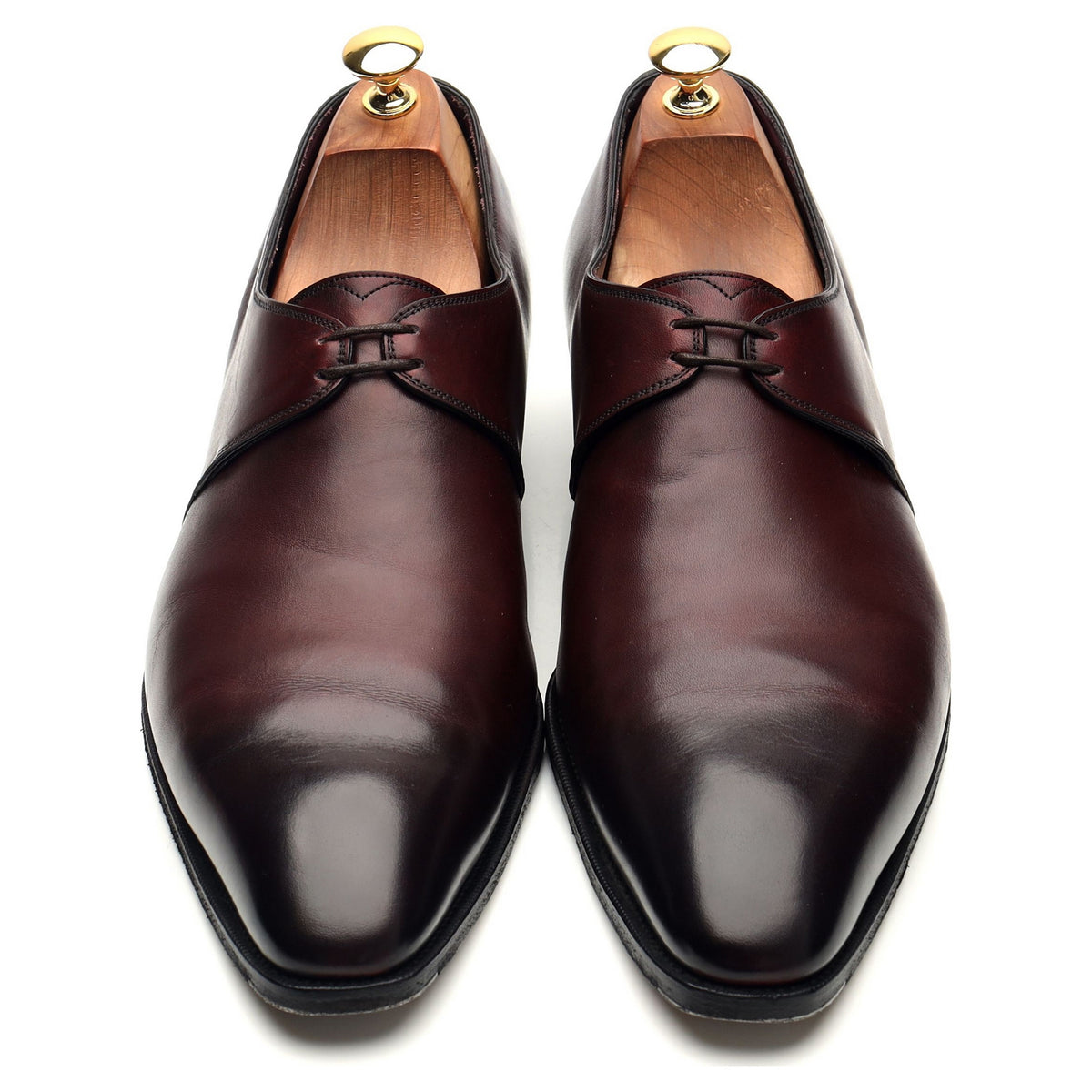 Deco 'Wilde' Burgundy Leather Derby UK 10 E