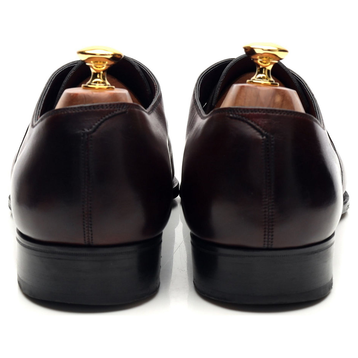 Deco 'Wilde' Burgundy Leather Derby UK 10 E
