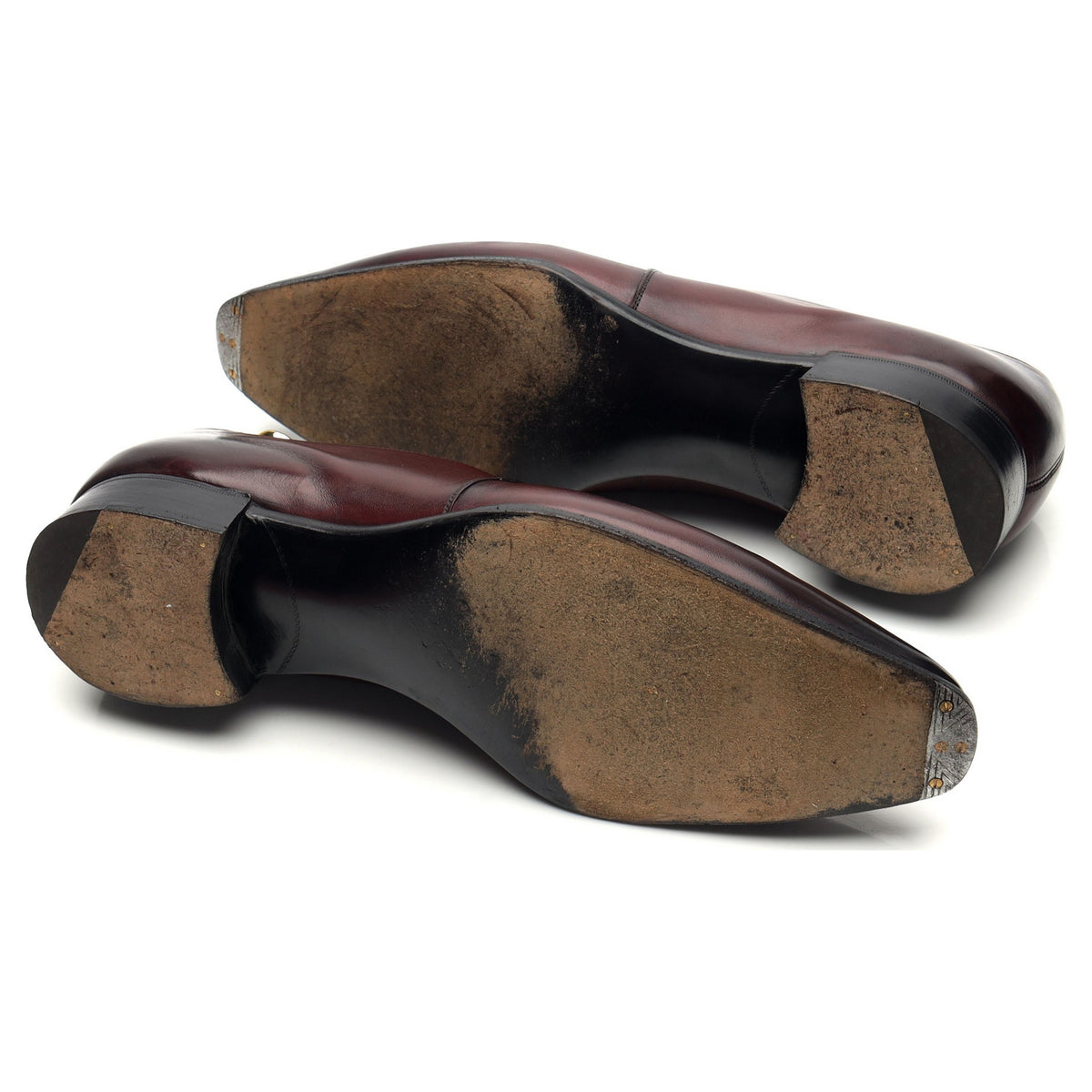 Deco 'Wilde' Burgundy Leather Derby UK 10 E