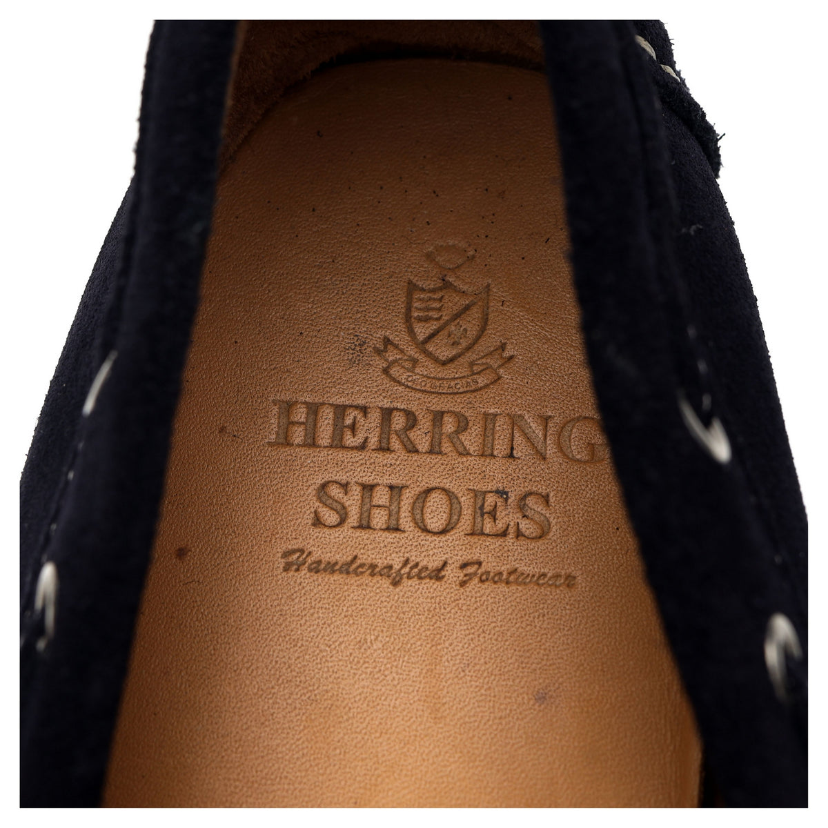 'Maranello' Navy Blue Suede Driving Loafers UK 9