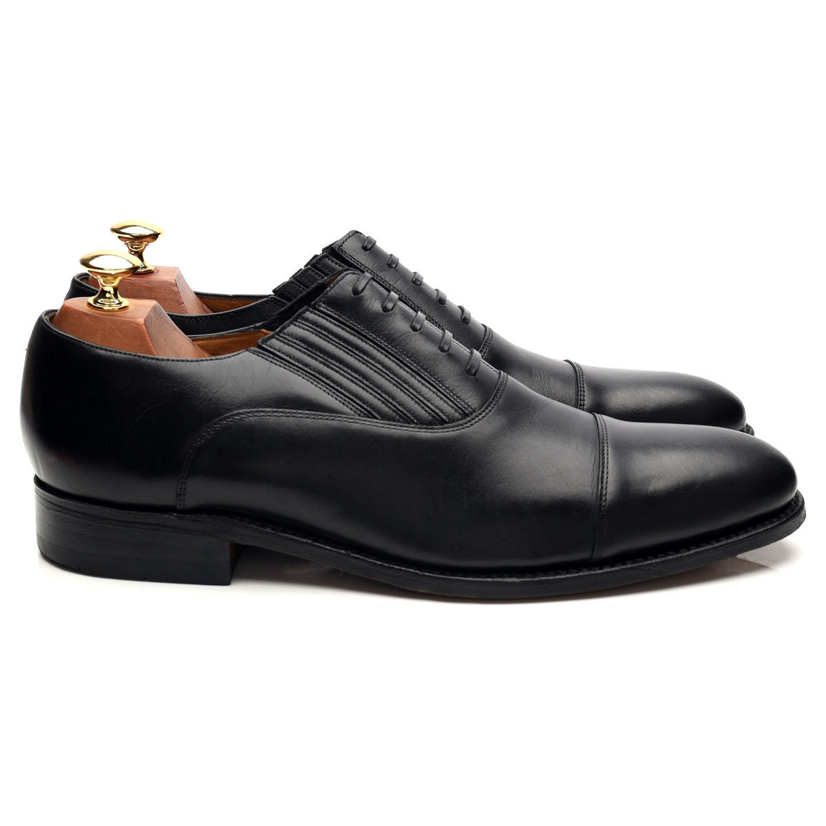 Charles Tyrwhitt Black Leather Lazyman Slip On UK 9.5 F