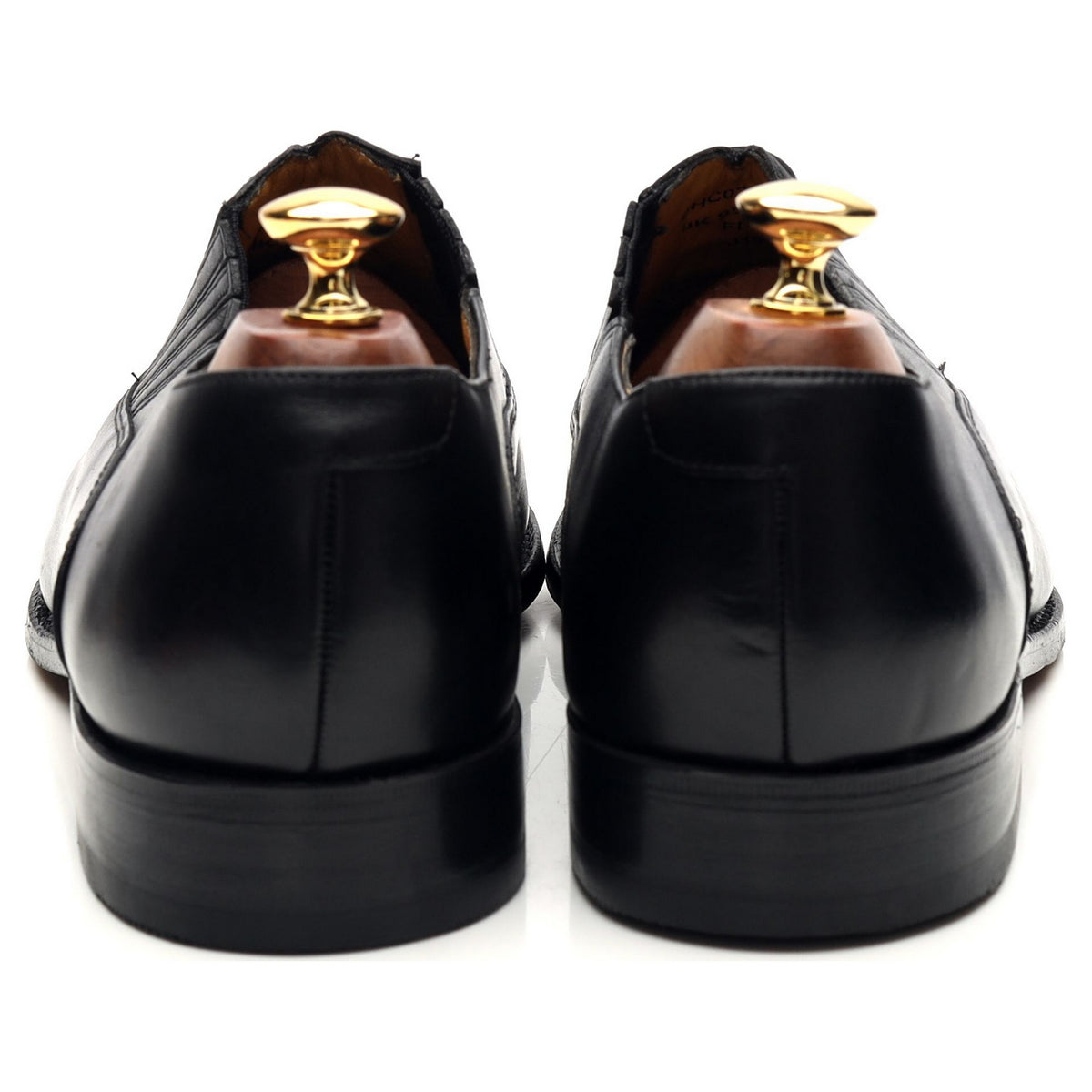 Charles Tyrwhitt Black Leather Lazyman Slip On UK 9.5 F