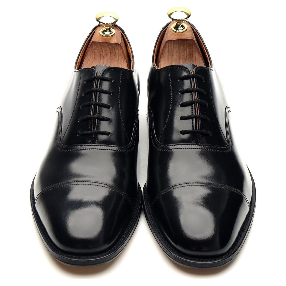 Gordon Scott '9677' Black Leather Oxford UK 8 F