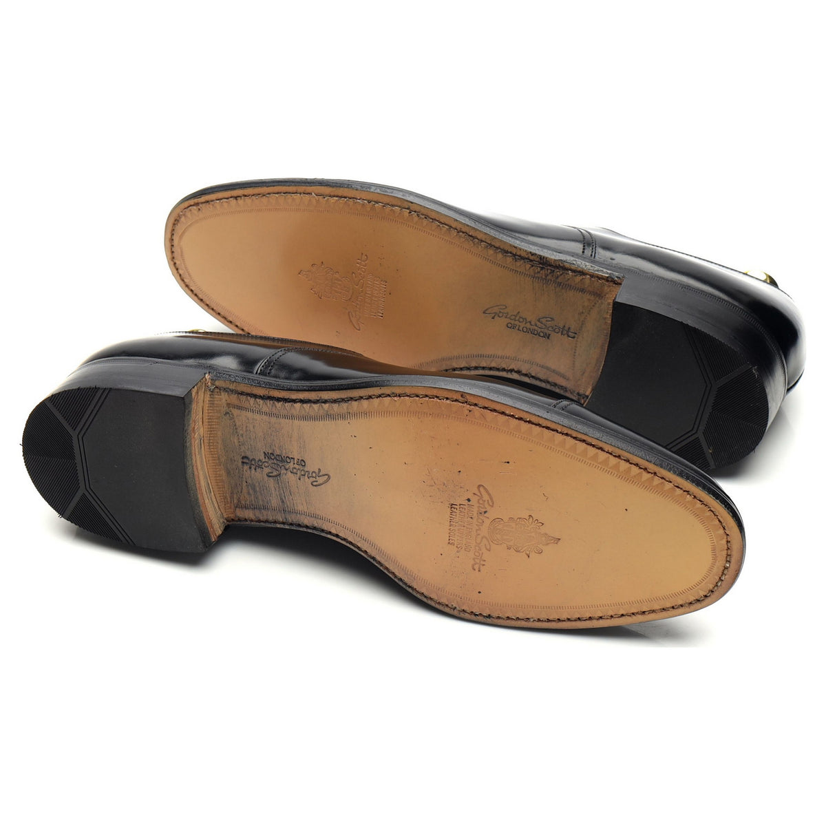 Gordon Scott '9677' Black Leather Oxford UK 8 F