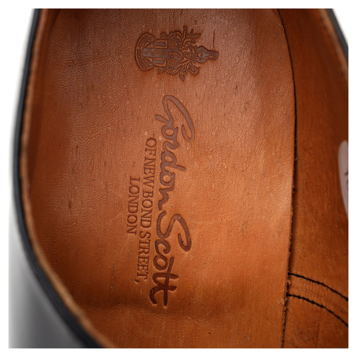 Gordon Scott '9677' Black Leather Oxford UK 8 F
