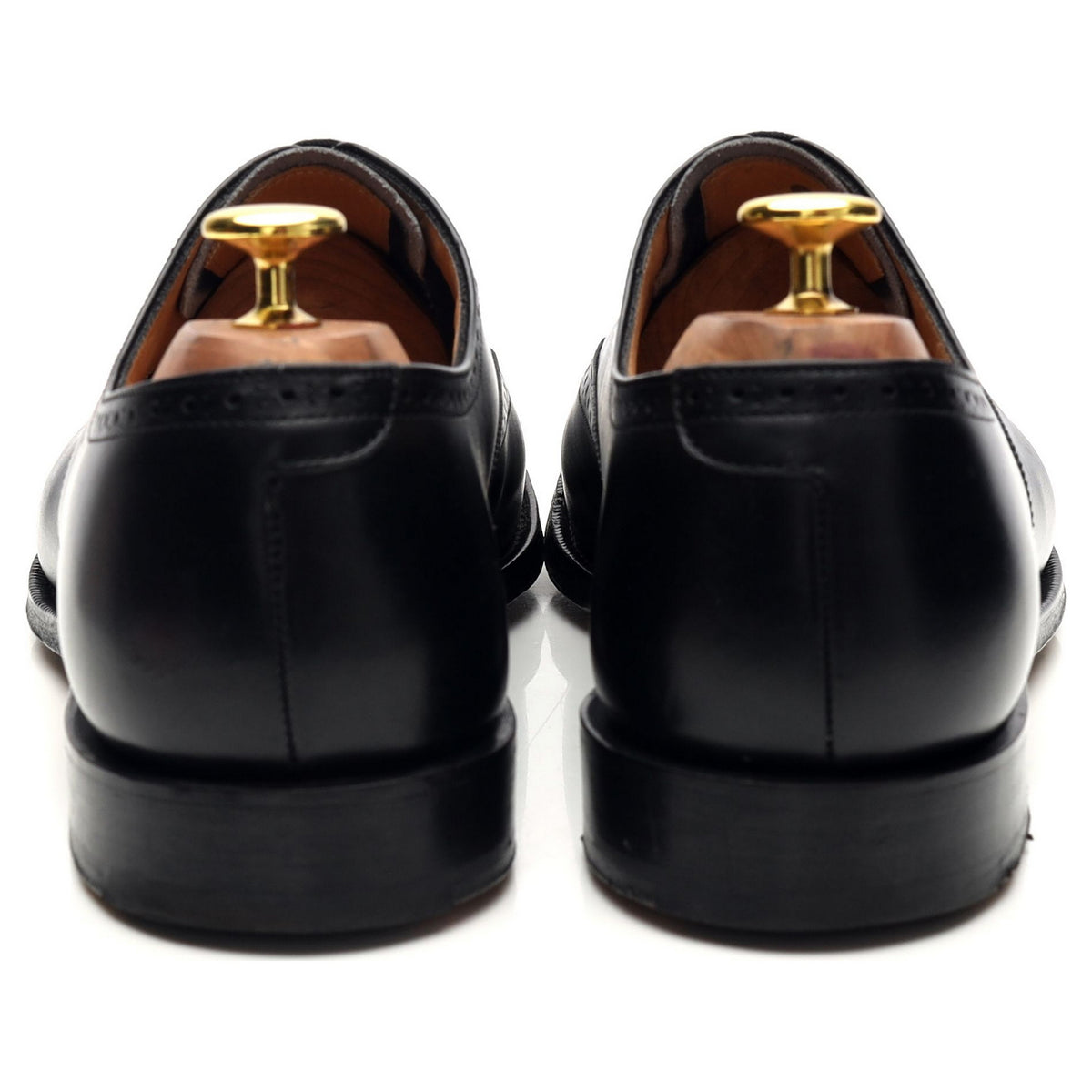 'Toronto' Black Leather Oxford Brogues UK 7 G