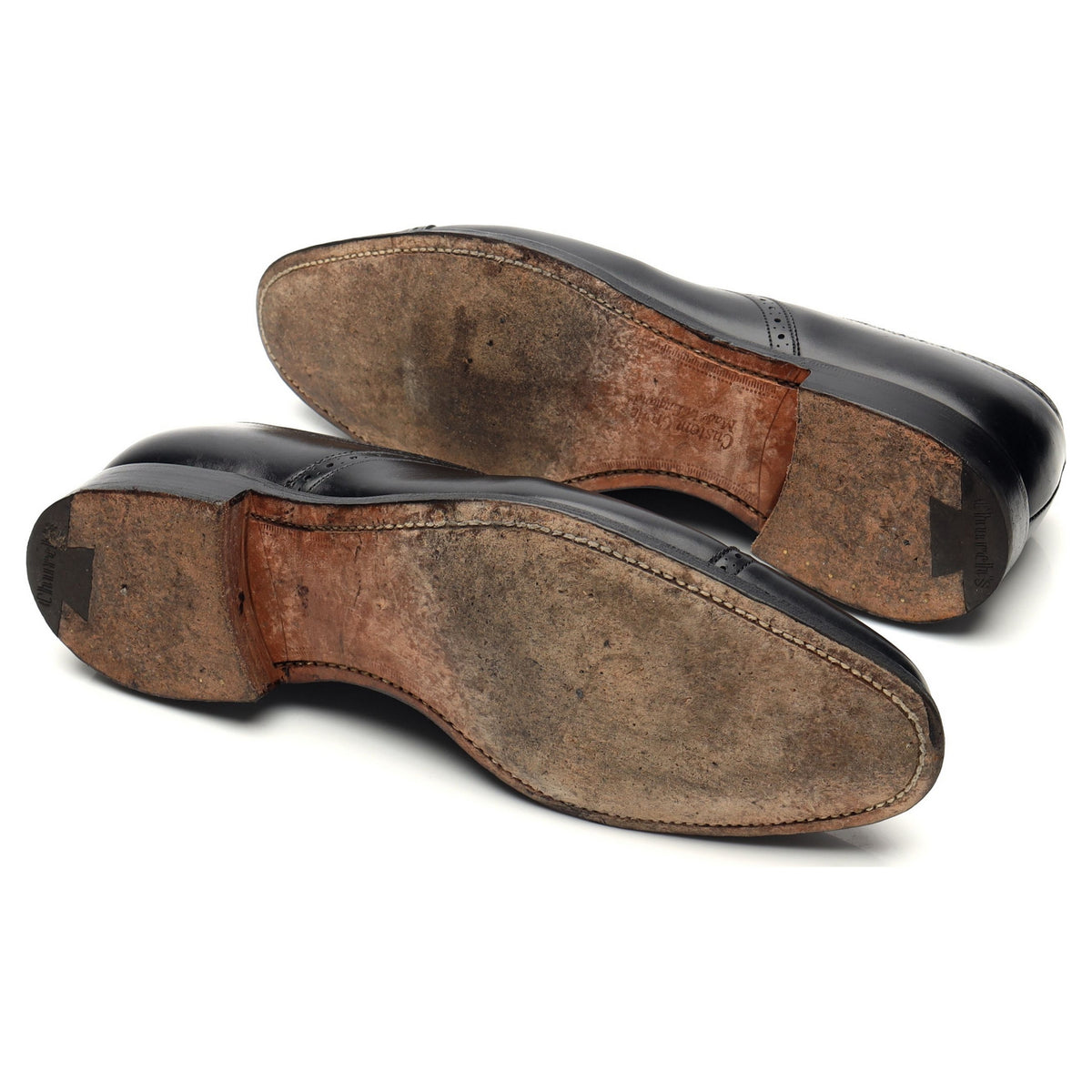 'Toronto' Black Leather Oxford Brogues UK 7 G