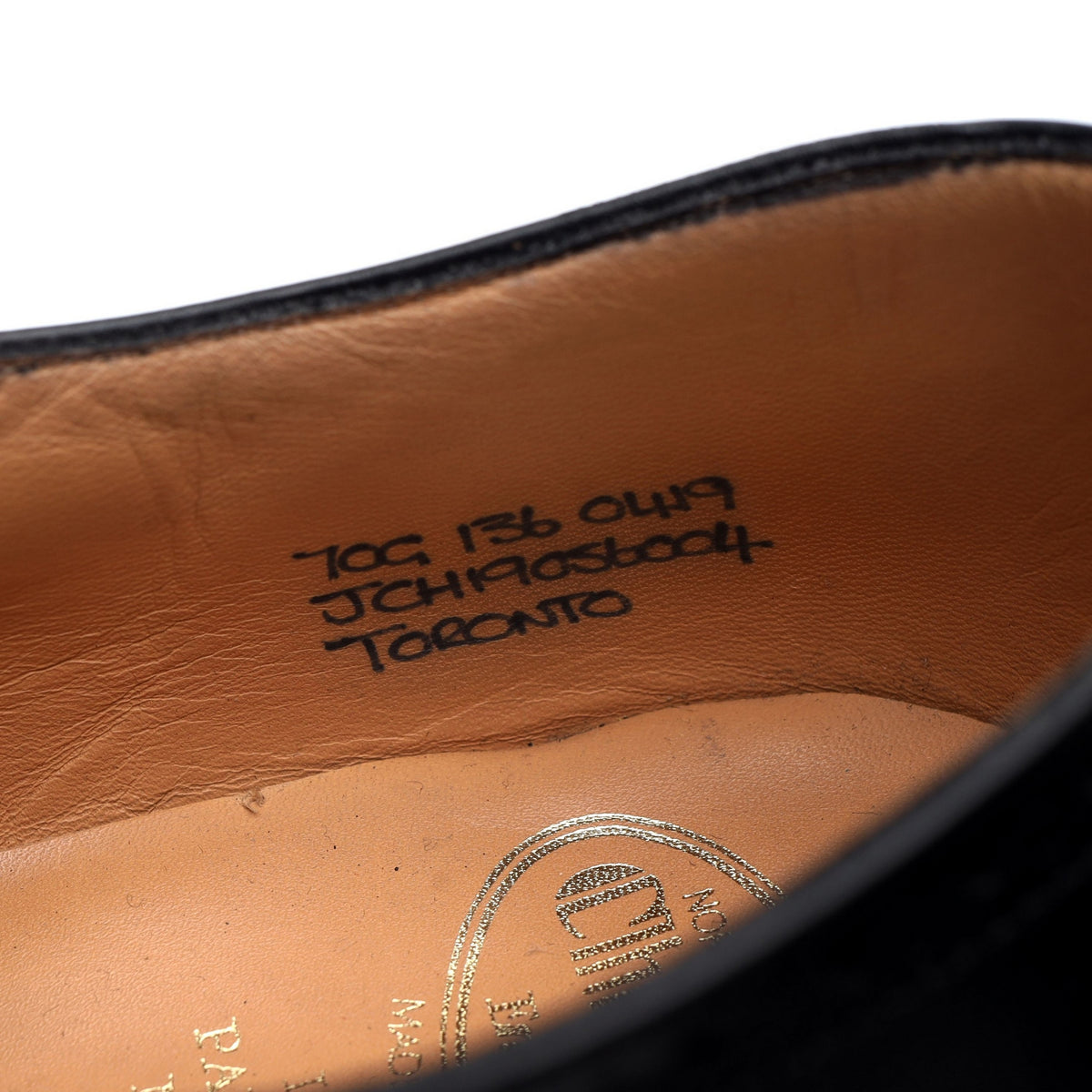 'Toronto' Black Leather Oxford Brogues UK 7 G