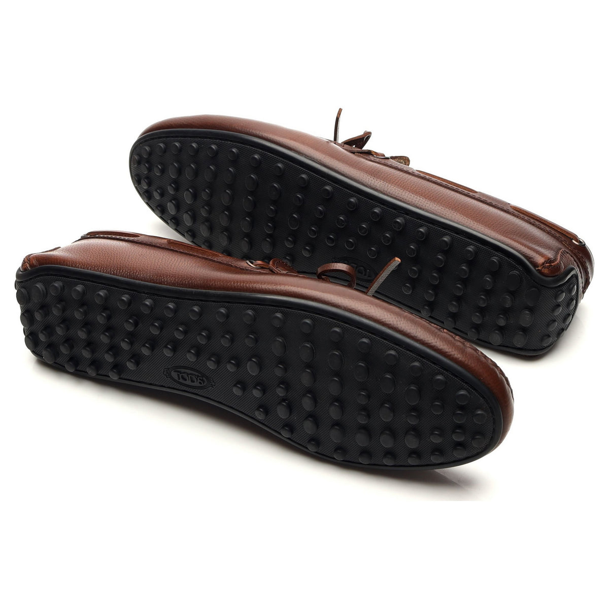 Brown Leather Driving Loafers UK 8