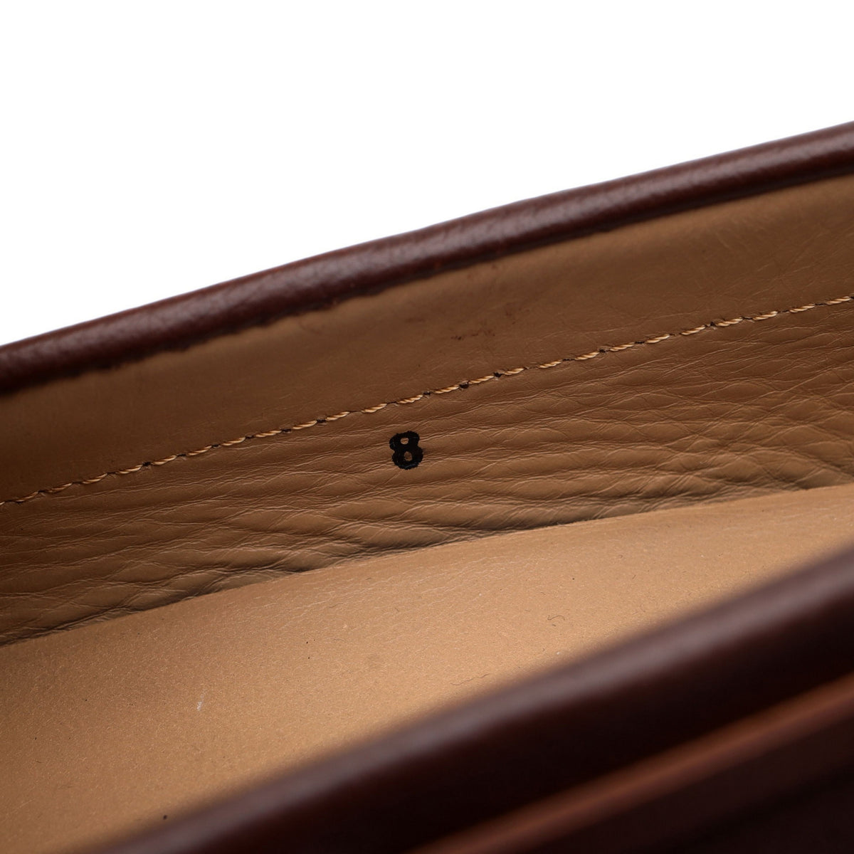 Brown Leather Driving Loafers UK 8