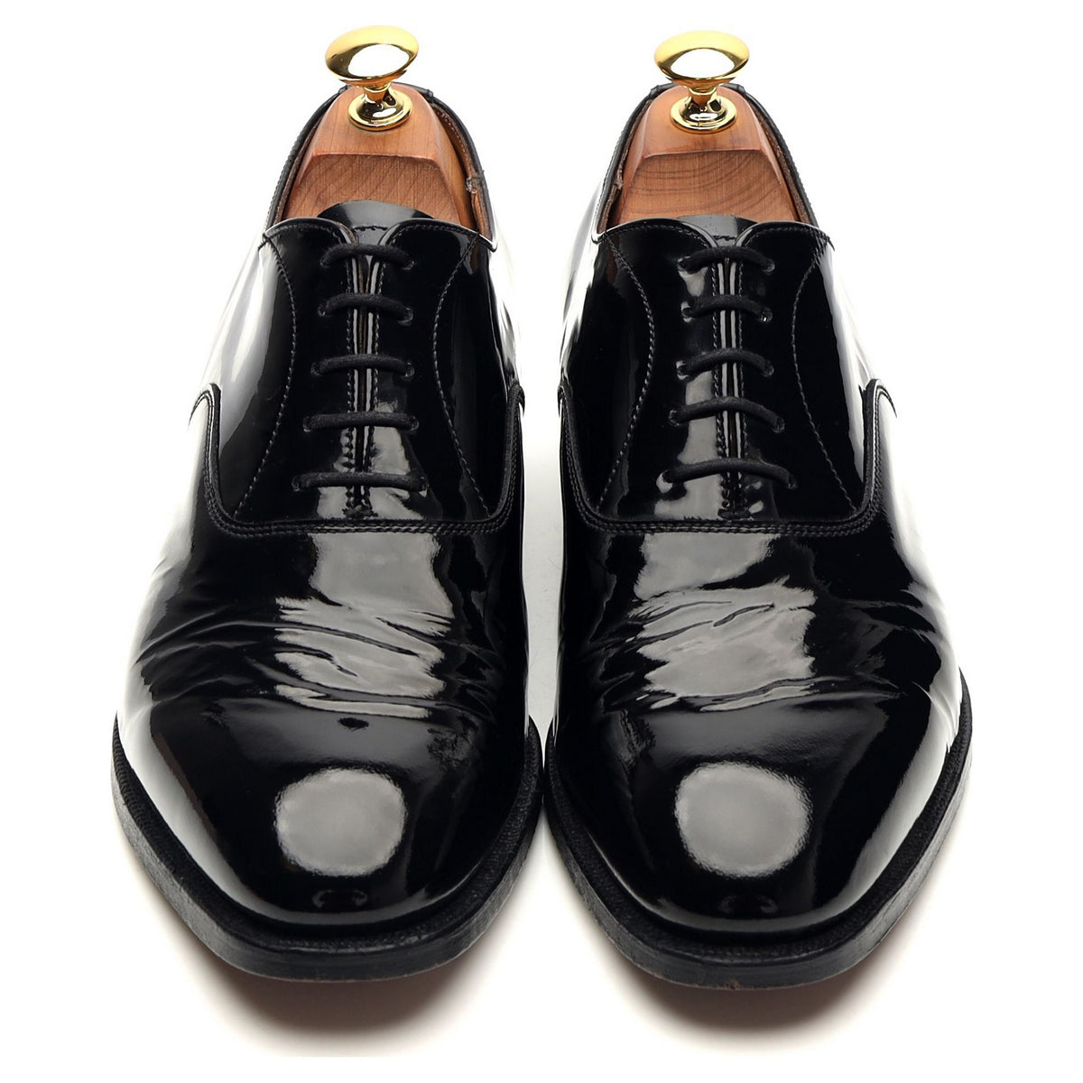 'Templar' Black Patent Leather Oxford UK 6.5 F