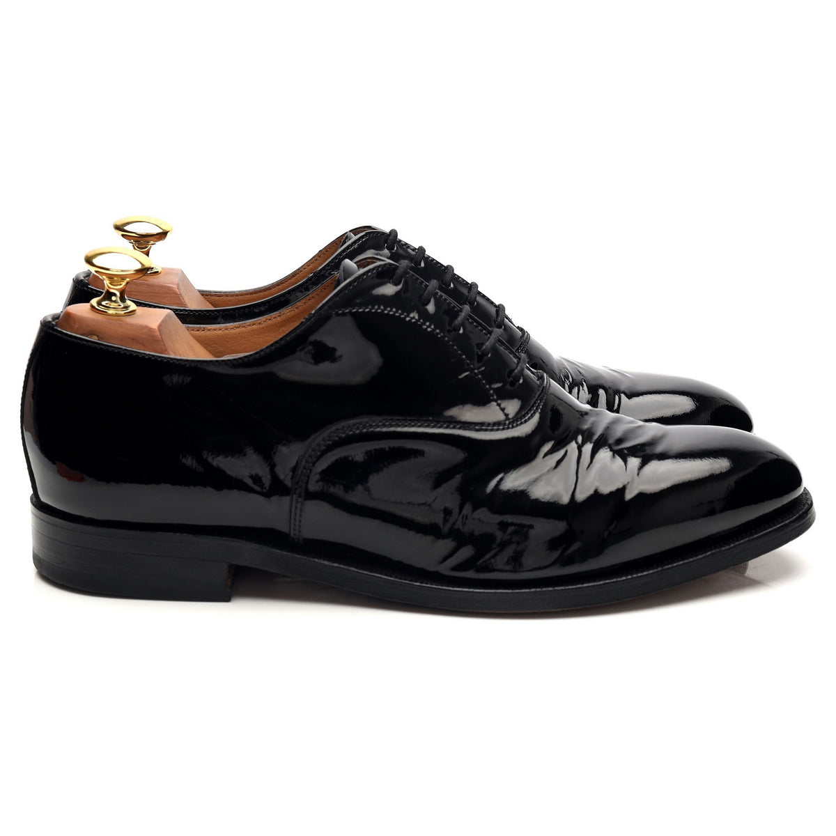 'Templar' Black Patent Leather Oxford UK 6.5 F