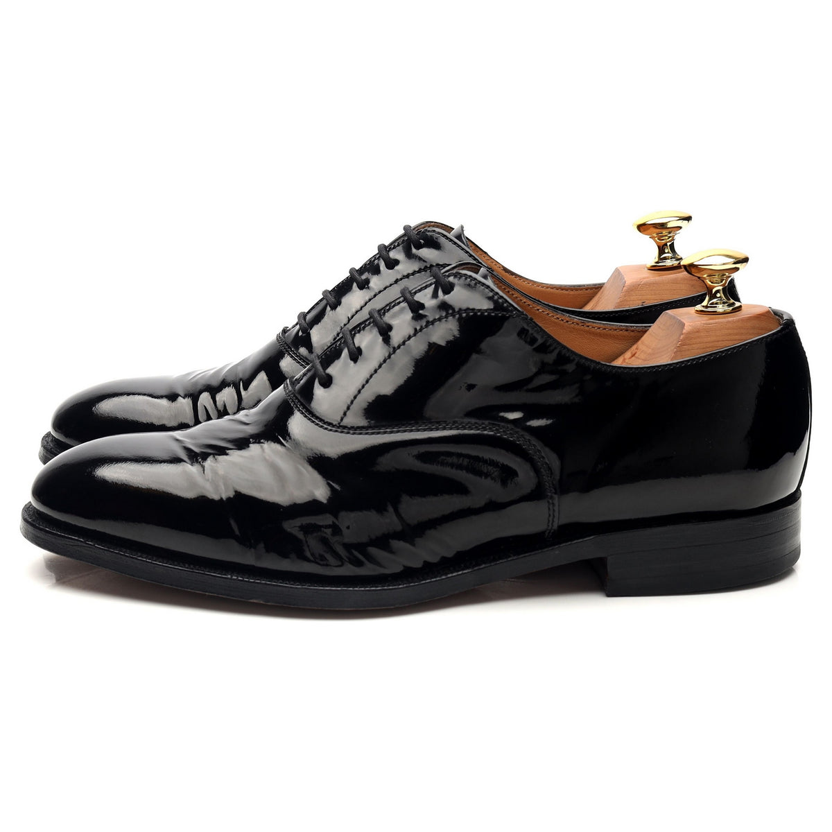 'Templar' Black Patent Leather Oxford UK 6.5 F