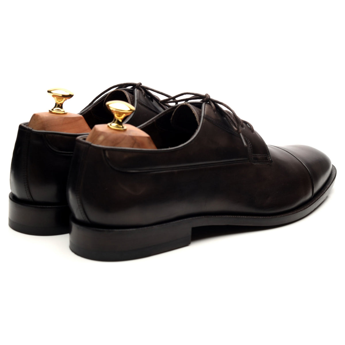 Dark Brown Leather Derby EU 44