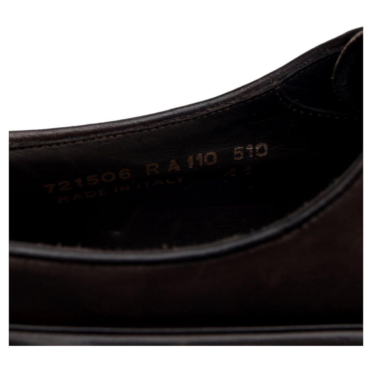 Dark Brown Leather Derby EU 44