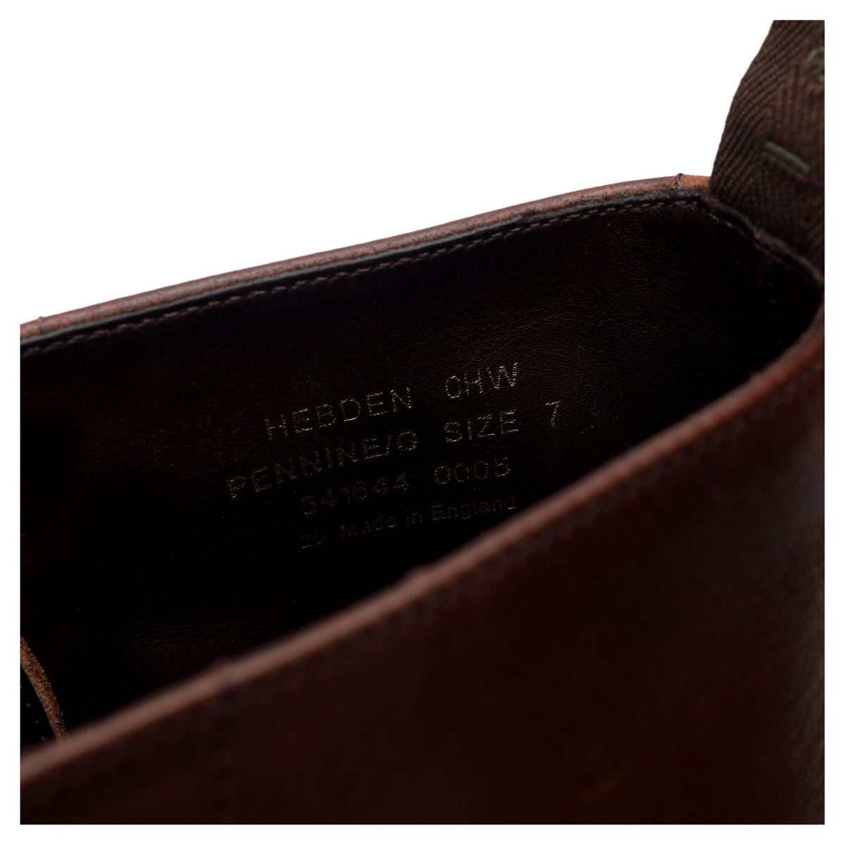 1880 &#39;Hebden&#39; Brown Leather Derby Boots UK 7 G