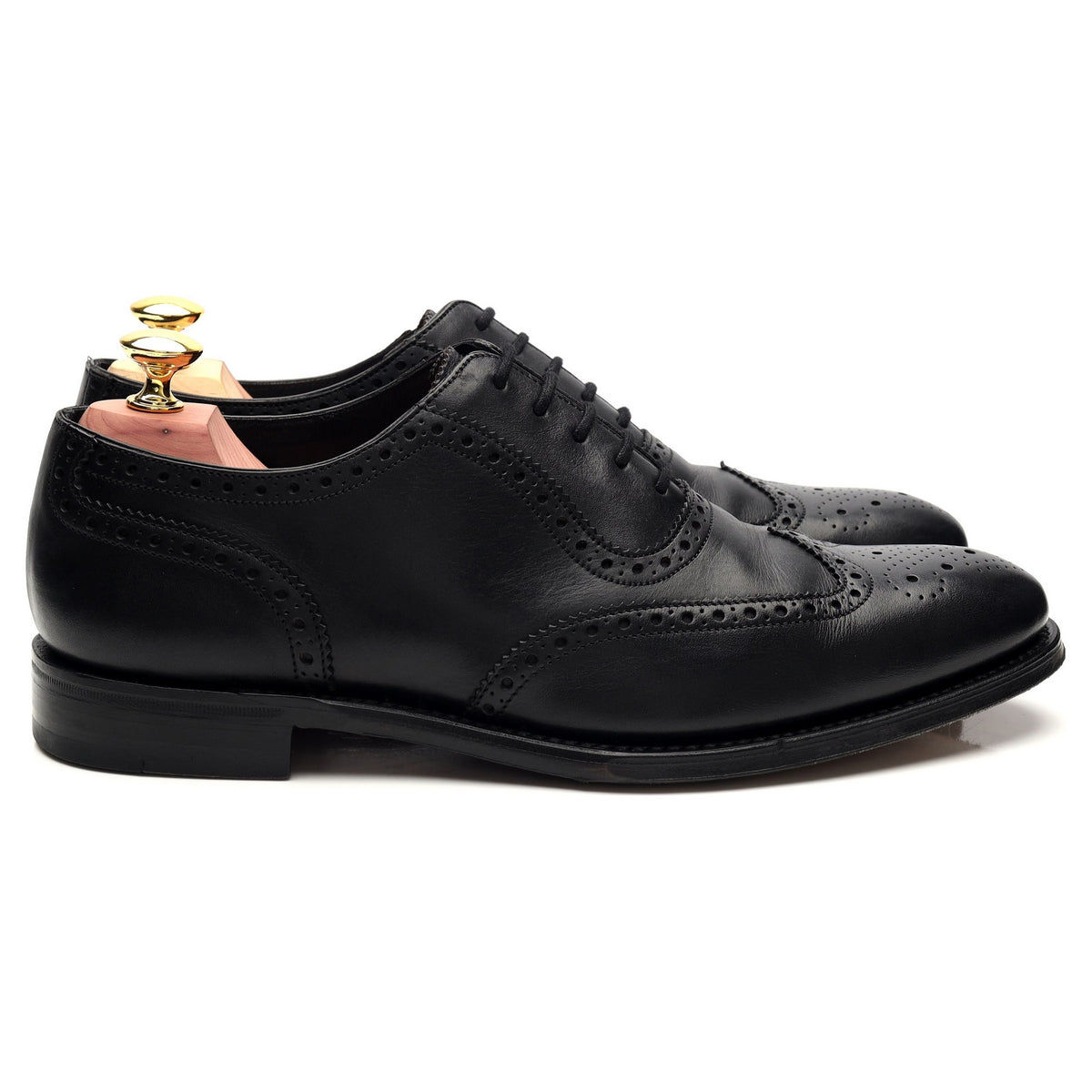 1880 Classic &#39;Hodges&#39; Black Leather Oxford Brogue UK 7 F