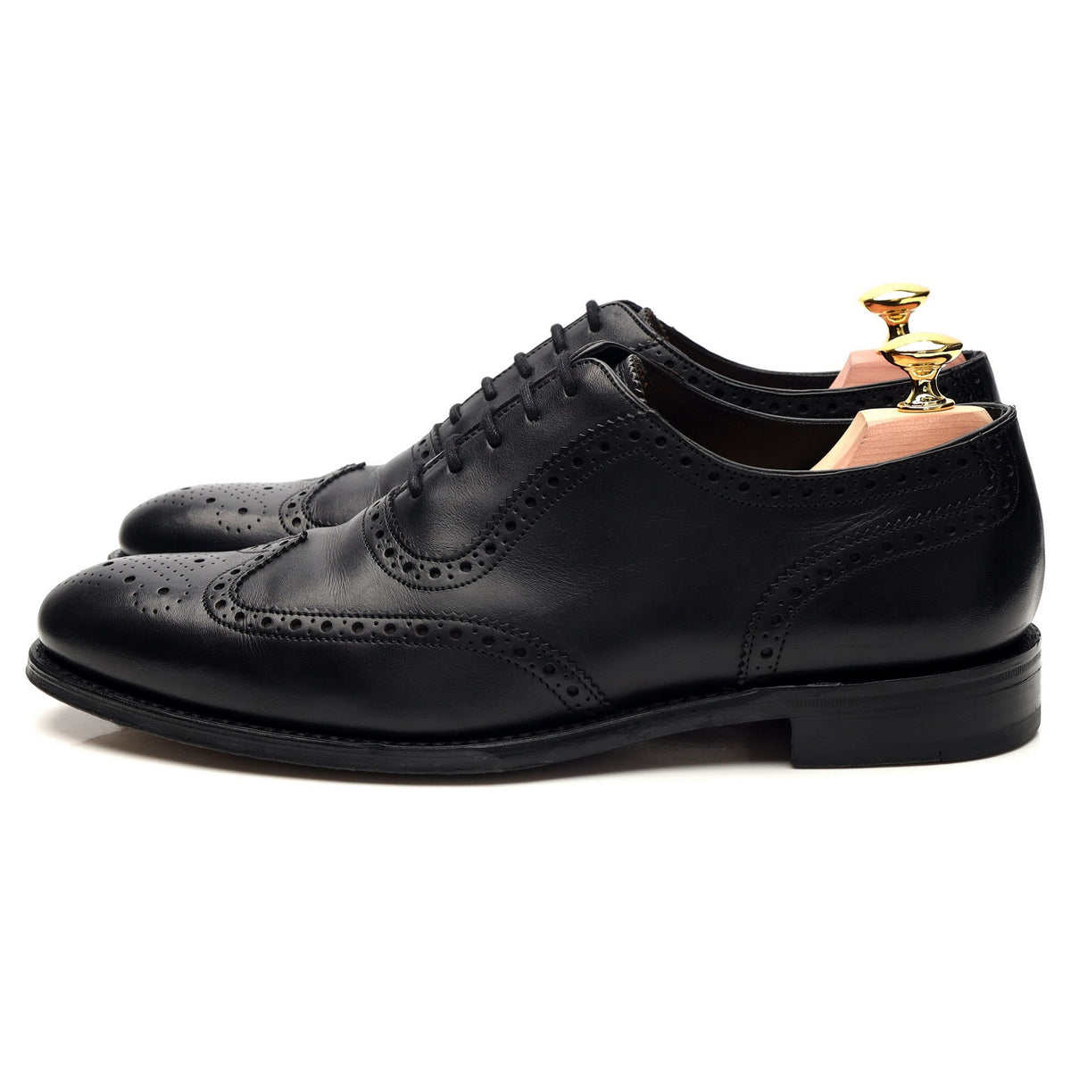 1880 Classic &#39;Hodges&#39; Black Leather Oxford Brogue UK 7 F