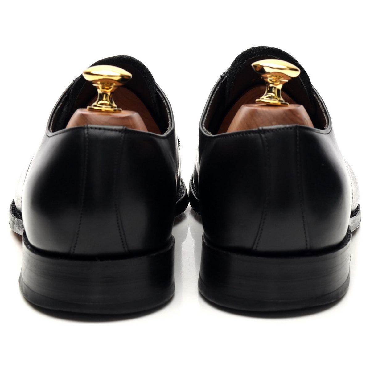 &#39;Eton&#39; Black Leather Derby UK 7 G