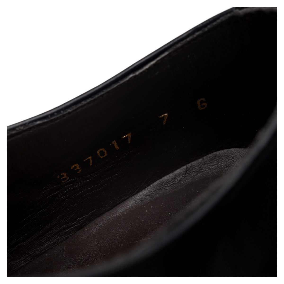 &#39;Eton&#39; Black Leather Derby UK 7 G