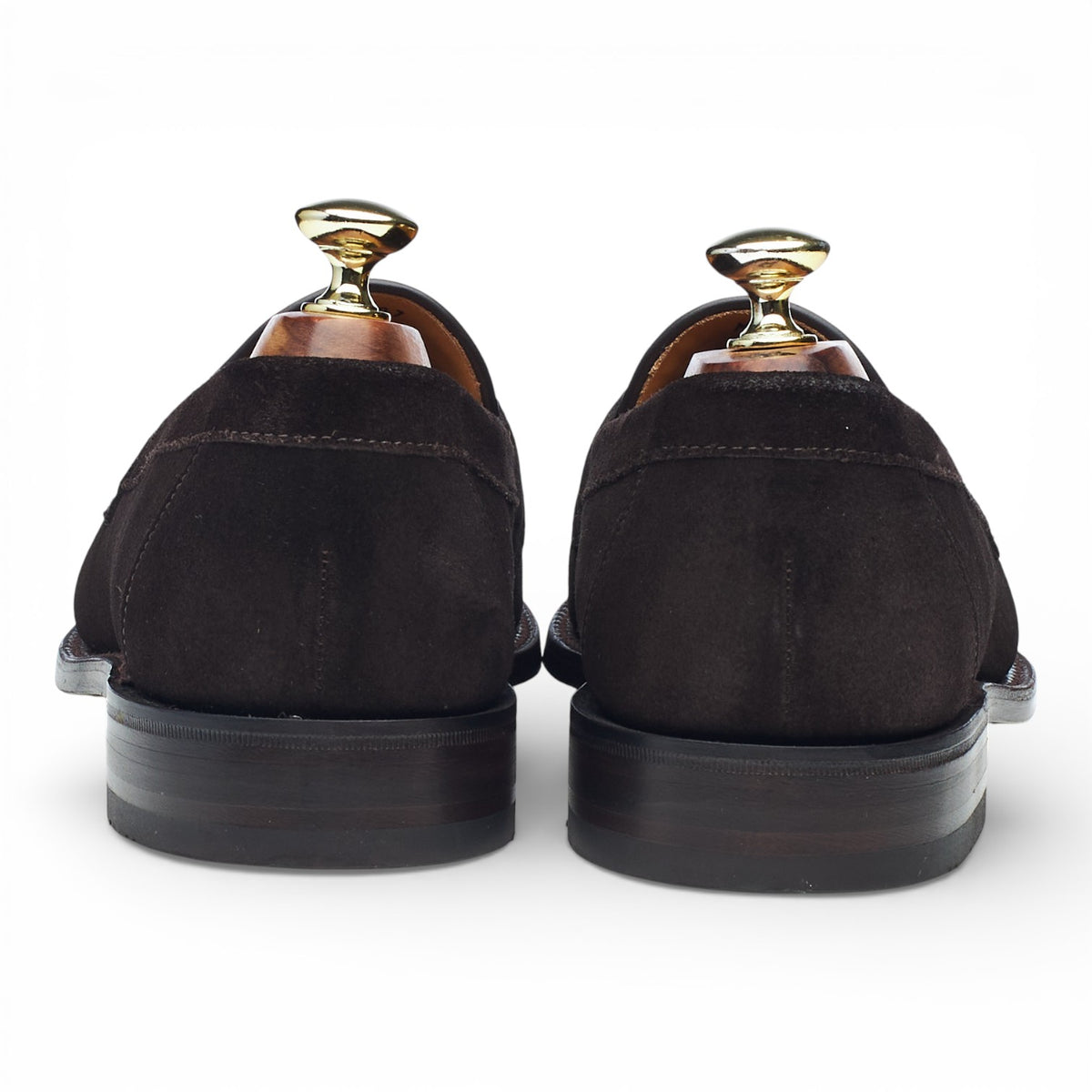 'Imperial' Dark Brown Suede Loafers UK 7.5 F