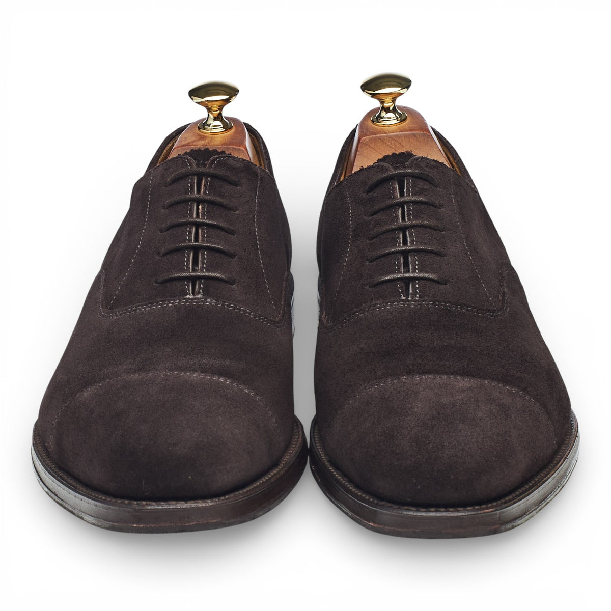 1880 'Aldwych' Brown Suede Oxford UK 10 F