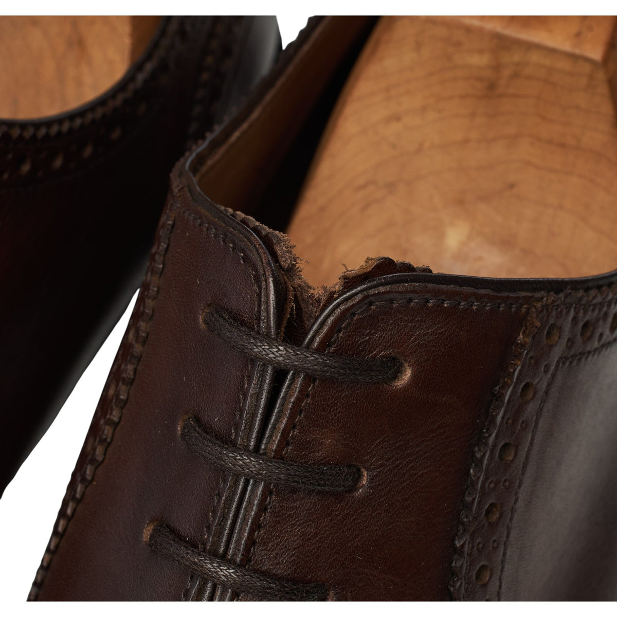 1880 Dark Brown Leather Oxford Brogues UK 8 F