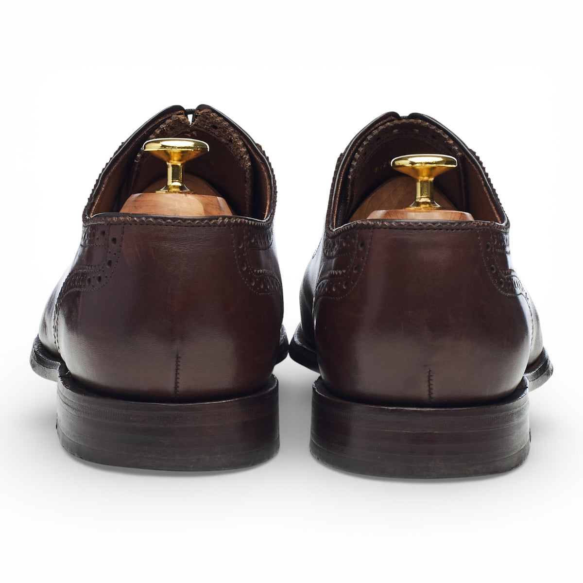 1880 Dark Brown Leather Oxford Brogues UK 8 F