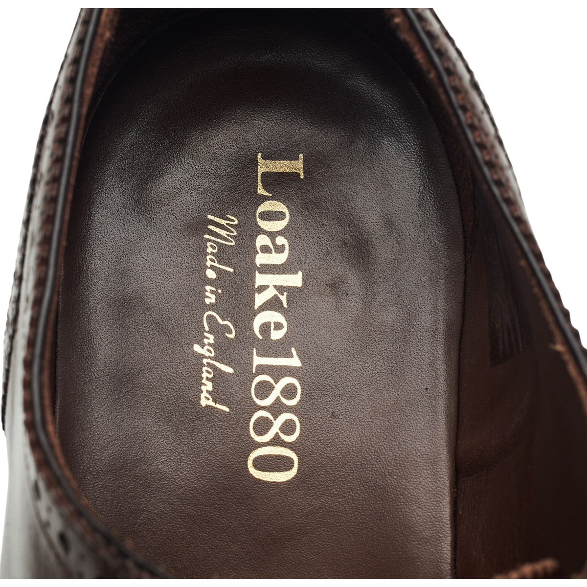 1880 'Fleet' Dark Brown Leather Oxford Brogues UK 9.5 F