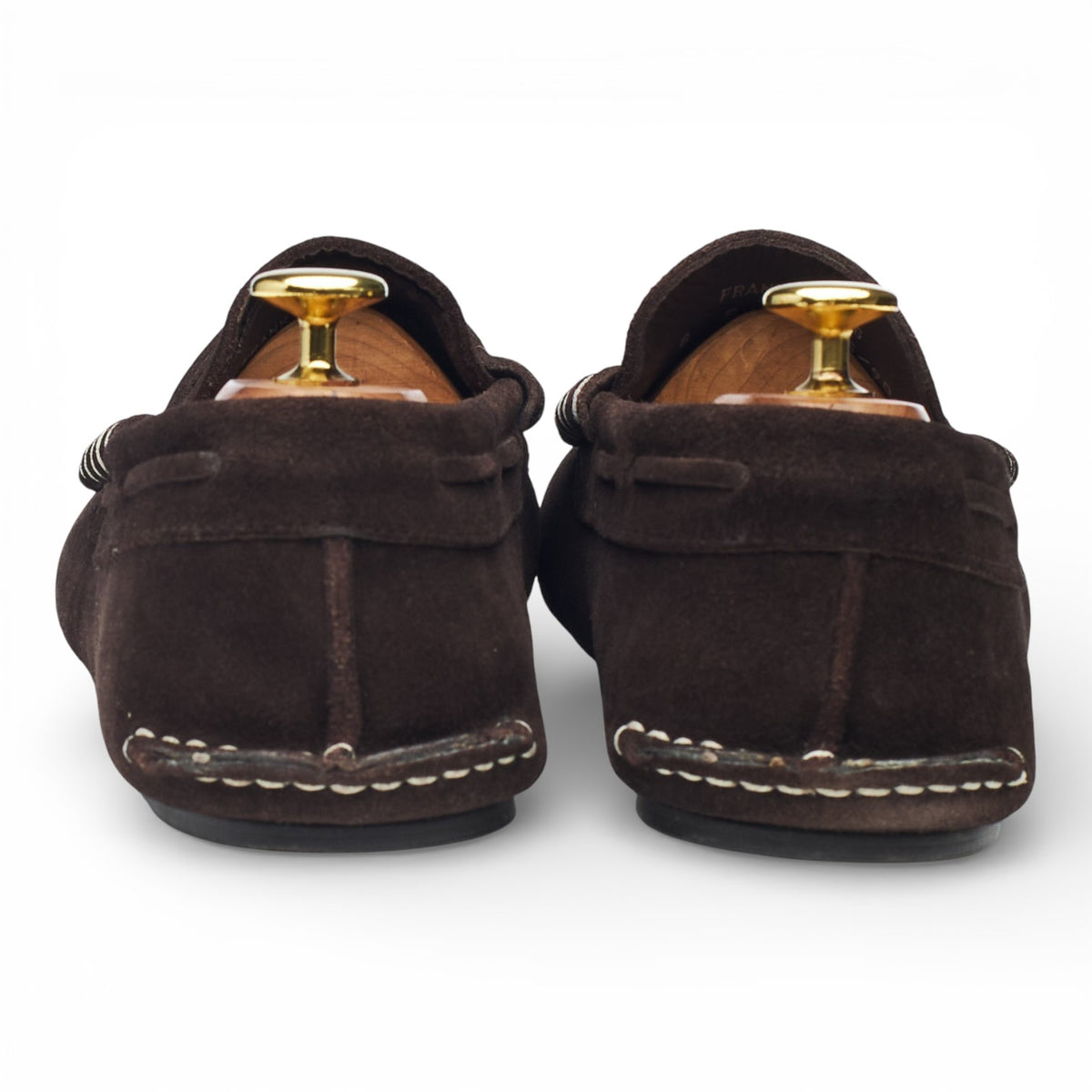 'Frank' Dark Brown Suede Driving Loafers UK 8 F