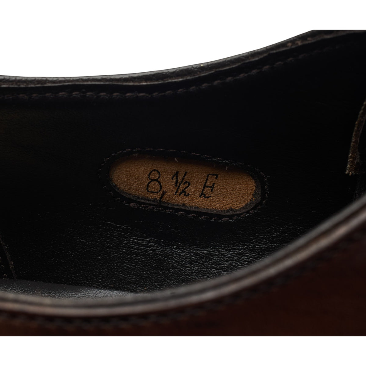 'Merlin' Dark Brown Leather Wholecut Oxford UK 8.5 E