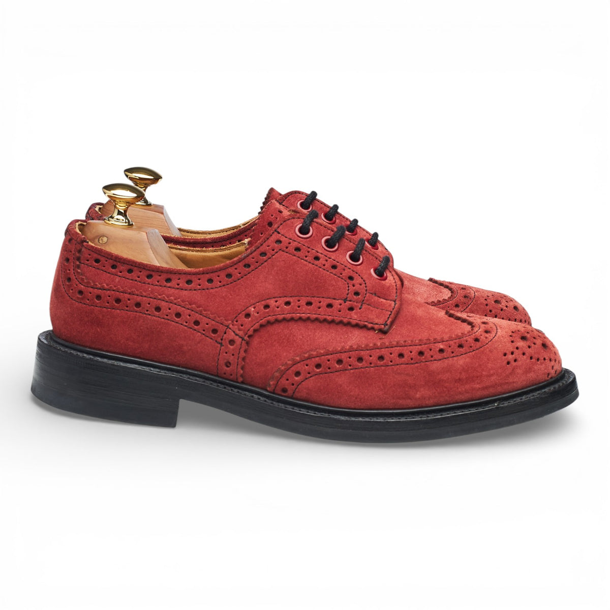 'Bourton' Red Suede Derby Brogues UK 6