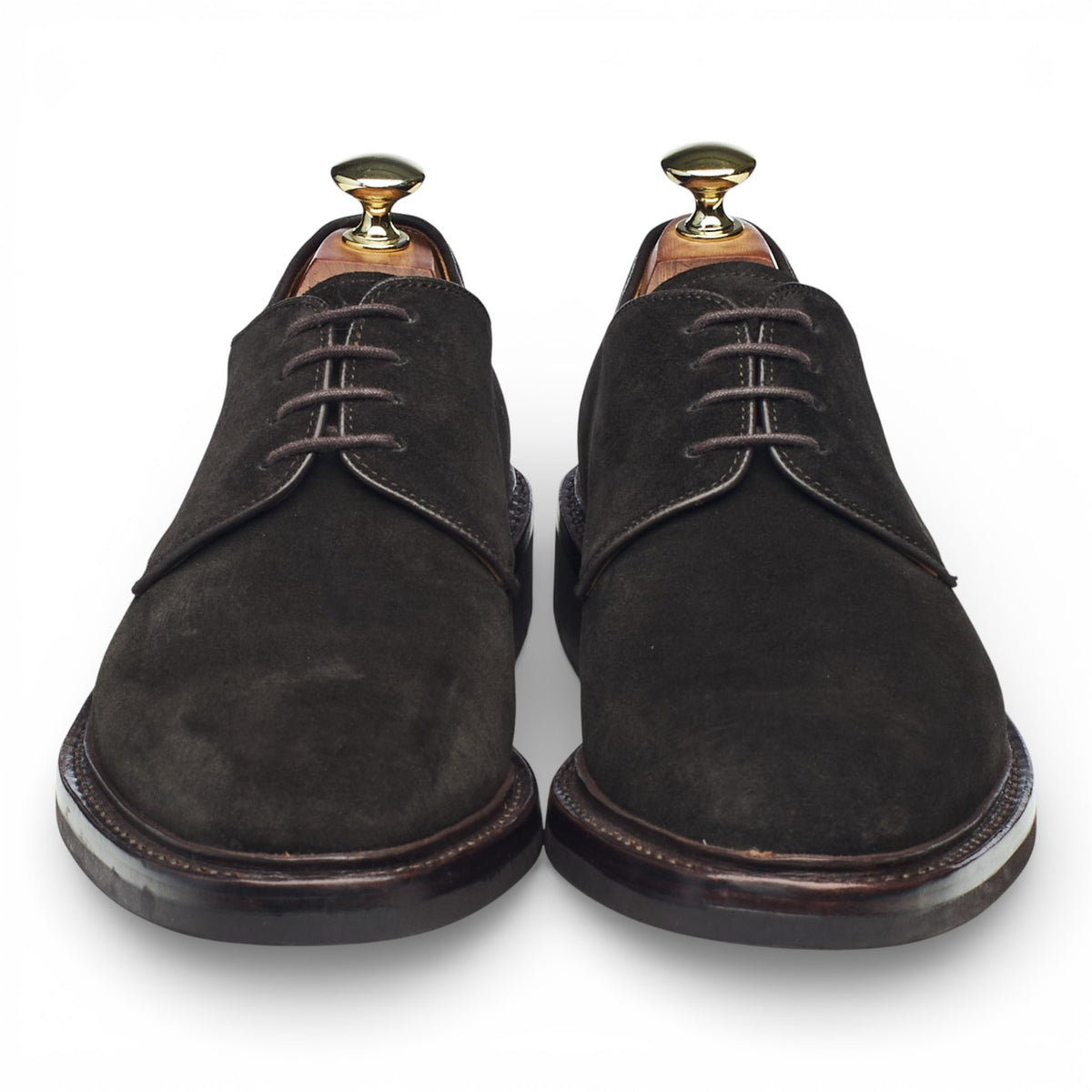 'Fustet' Dark Brown Suede Derby UK 6.5