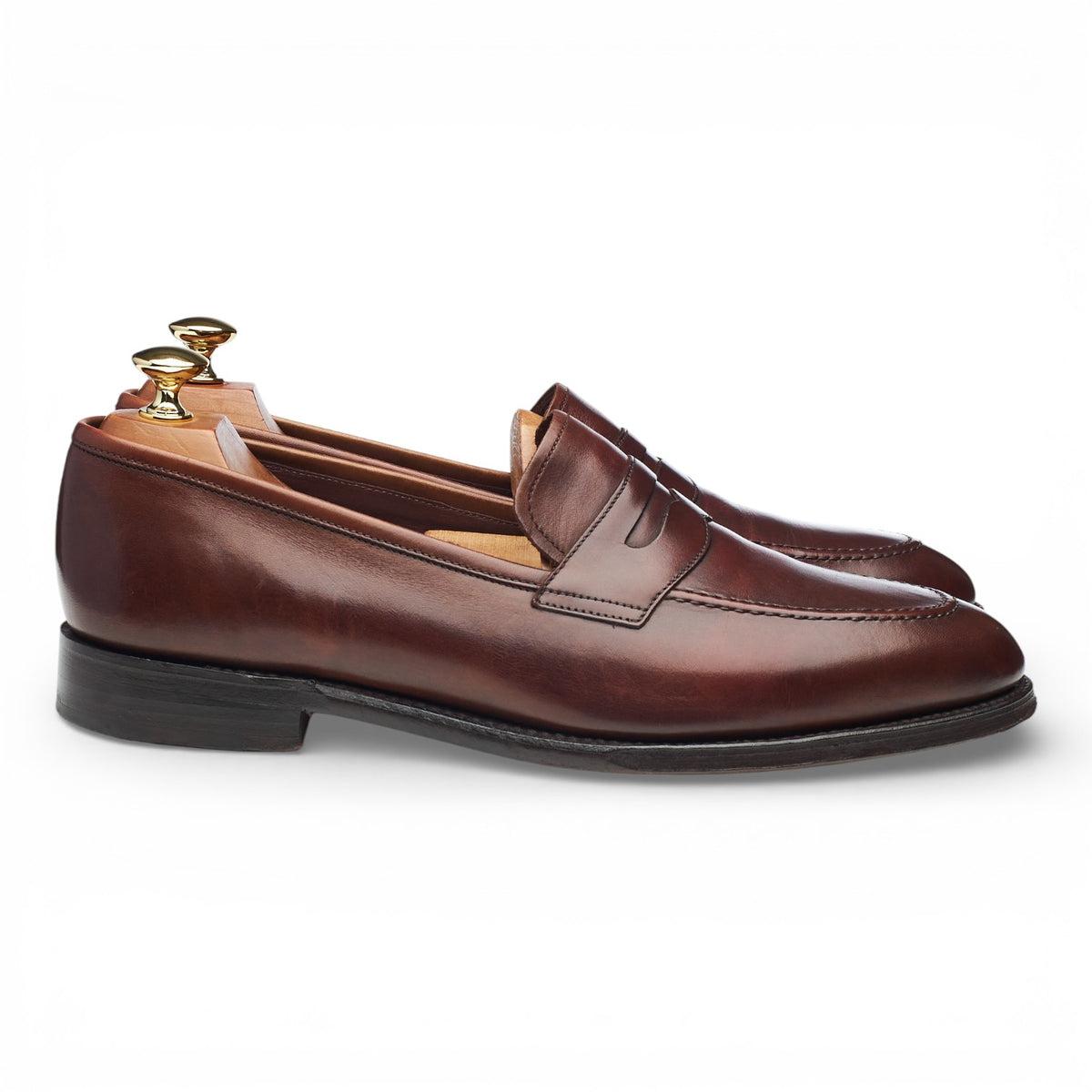 1880 'Whitehall' Brown Leather Loafers UK 9.5 F