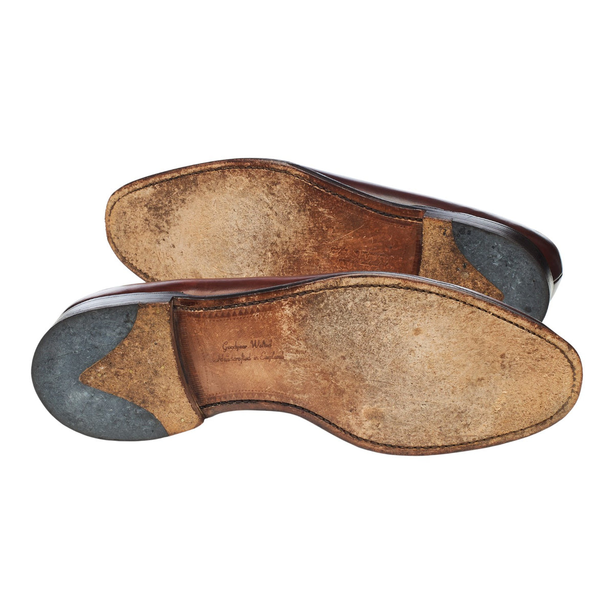 1880 'Whitehall' Brown Leather Loafers UK 9.5 F