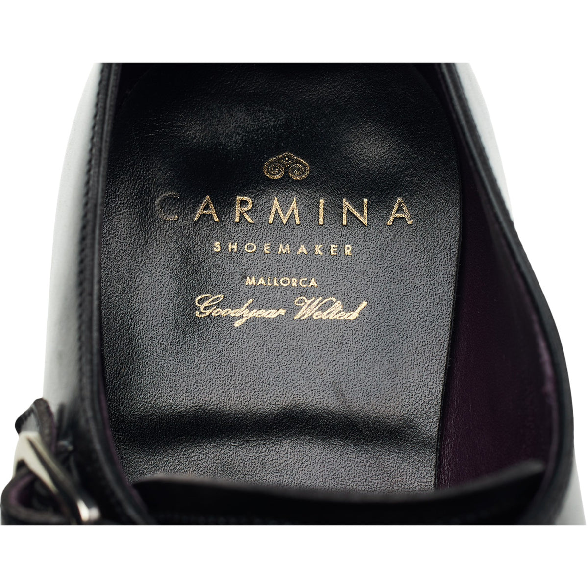 '80250' Black Leather Double Monk Strap UK 7