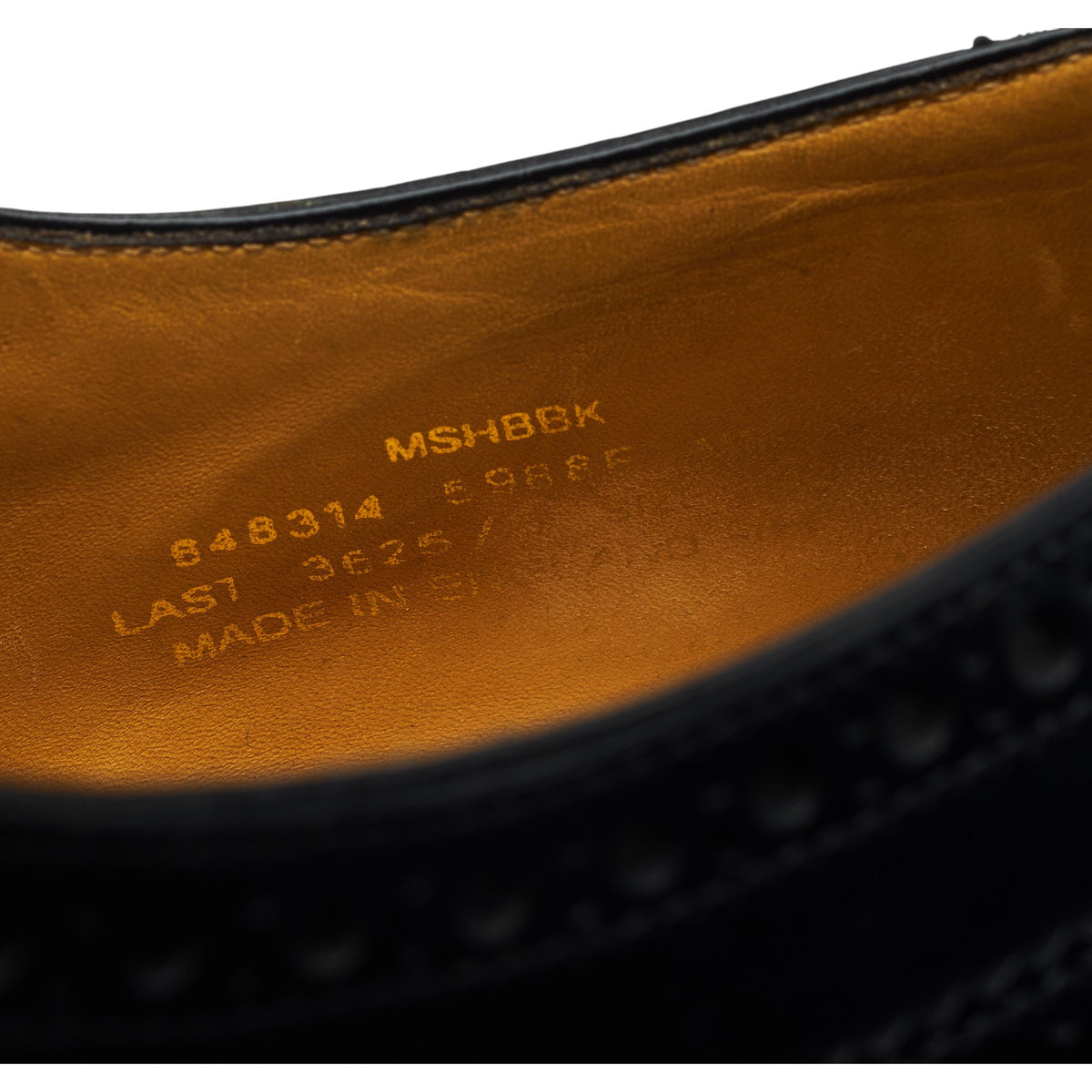 Charles Tyrwhitt Black Leather Oxford Brogues UK 12