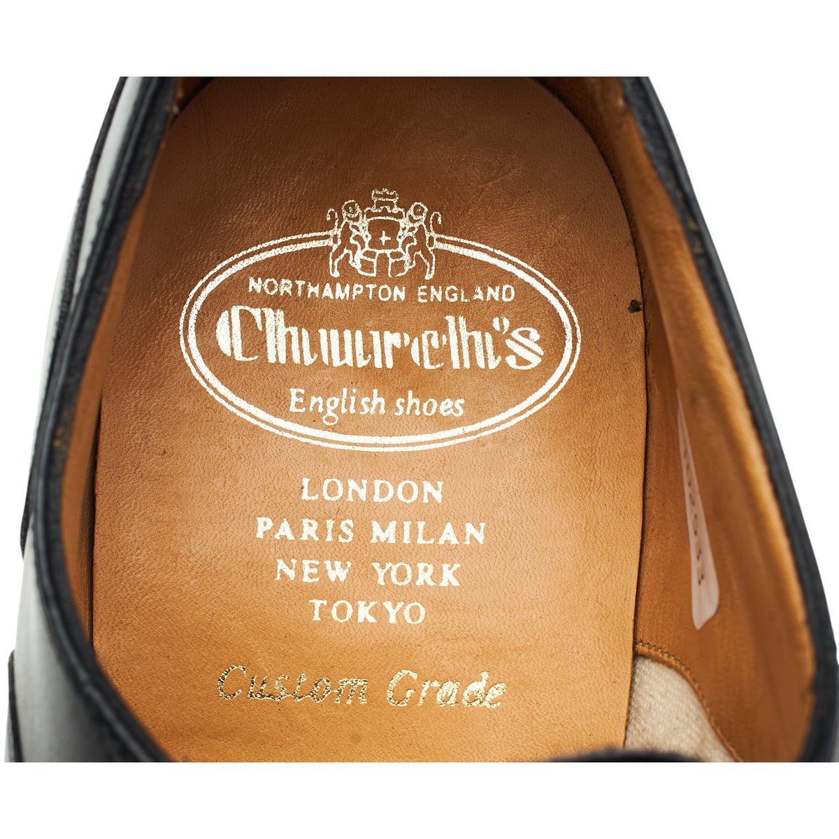 'Sheldon' Black Leather Oxford UK 7.5 G