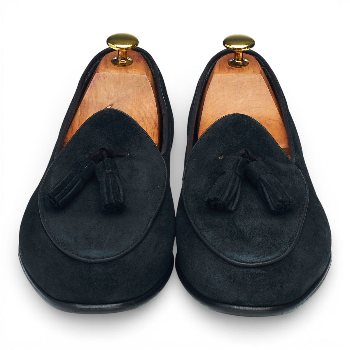 '4951' Black Suede Belgian Loafer UK 9 EU 43
